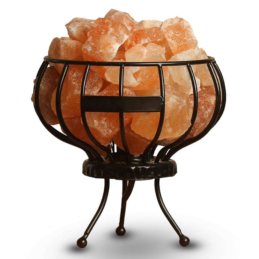 Iron Basket Salt Lamp